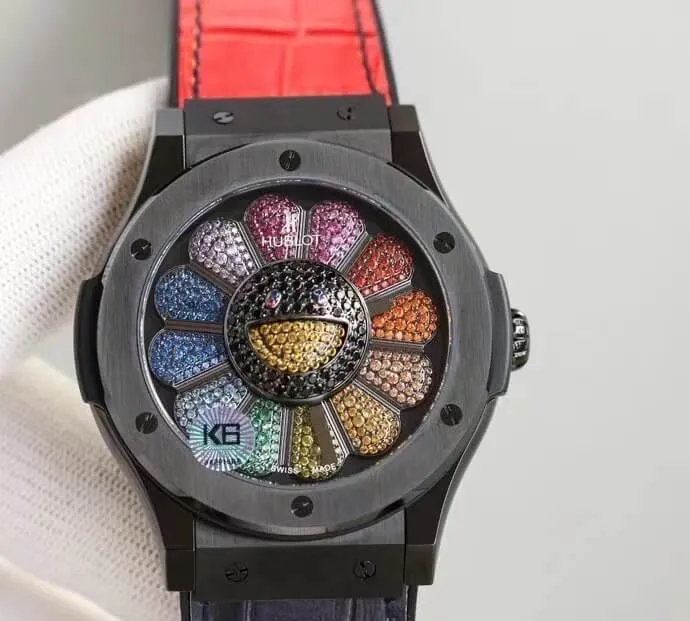 Hublot Classic Fusion Takashi Murakami 507.CX.9000.RX.TAK21 1:1 Best Edition Replica Watch Red Strap